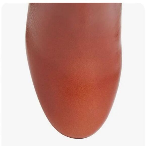 NWOT Jeffrey Campbell Prianka Zippered Heeled Bootie in Cognac - Picture 4 of 11